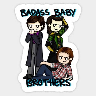 Badass Baby Brothers Sticker